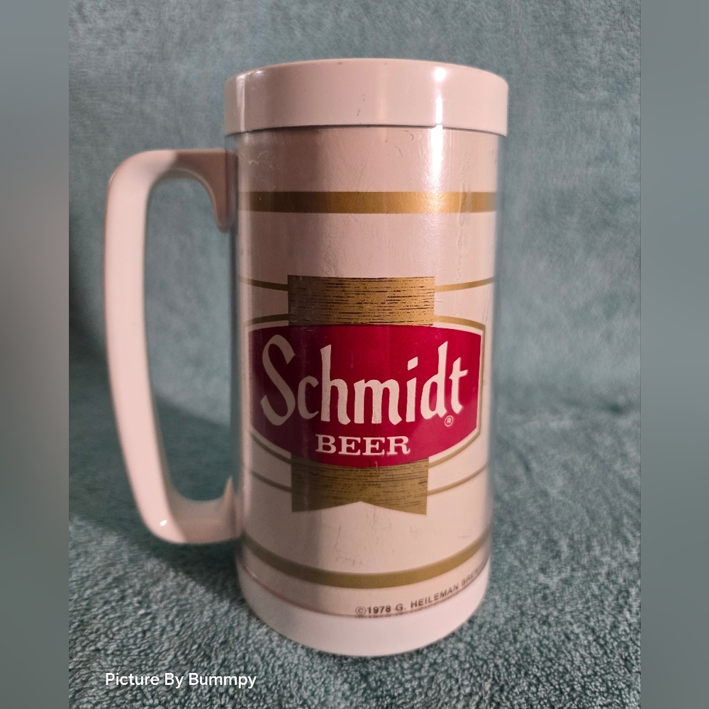 Vintage 1978 Heileman Brewing Co.Schmidt Beer Mug/Thermo Mug